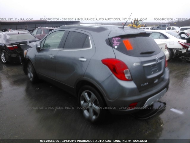 KL4CJCSB6EB746369 - 2014 BUICK ENCORE GRAY photo 3