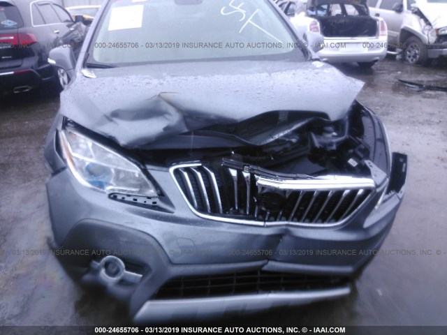 KL4CJCSB6EB746369 - 2014 BUICK ENCORE GRAY photo 6