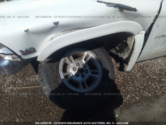 1B7GG22N9YS509146 - 2000 DODGE DAKOTA WHITE photo 6