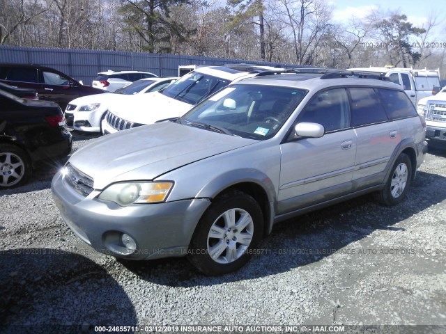 4S4BP62C257369984 - 2005 SUBARU LEGACY OUTBACK 2.5I LIMITED SILVER photo 2