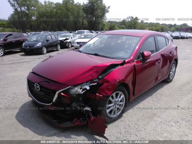 JM1BM1M73E1214248 - 2014 MAZDA 3 GRAND TOURING RED photo 6