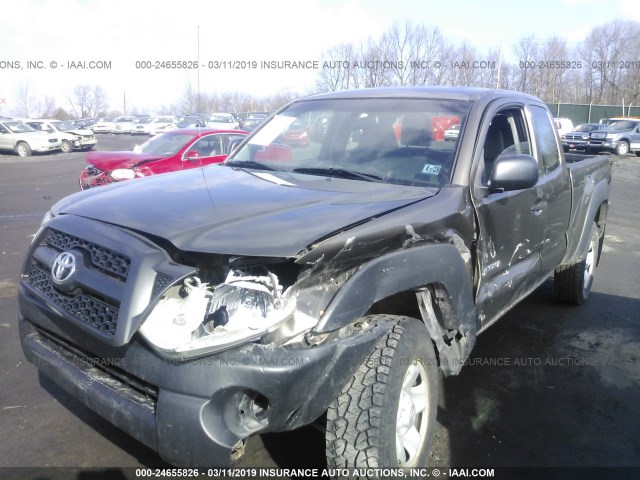 5TFUX4EN6BX006615 - 2011 TOYOTA TACOMA ACCESS CAB ნაცრისფერი ფოტო 2