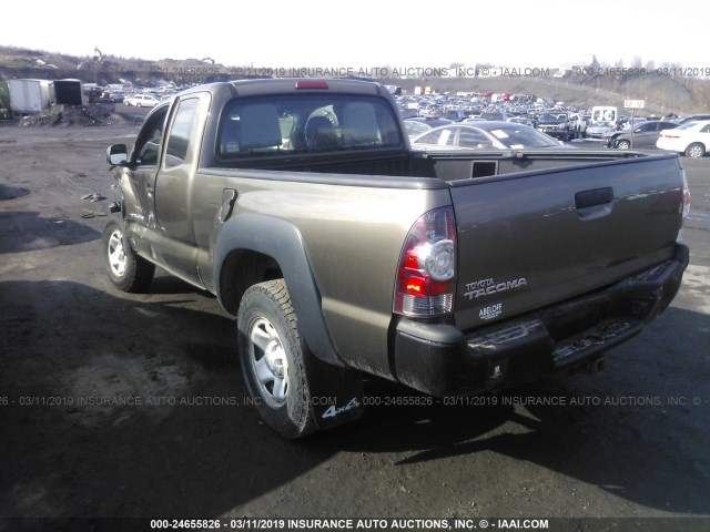 5TFUX4EN6BX006615 - 2011 TOYOTA TACOMA ACCESS CAB ნაცრისფერი ფოტო 3