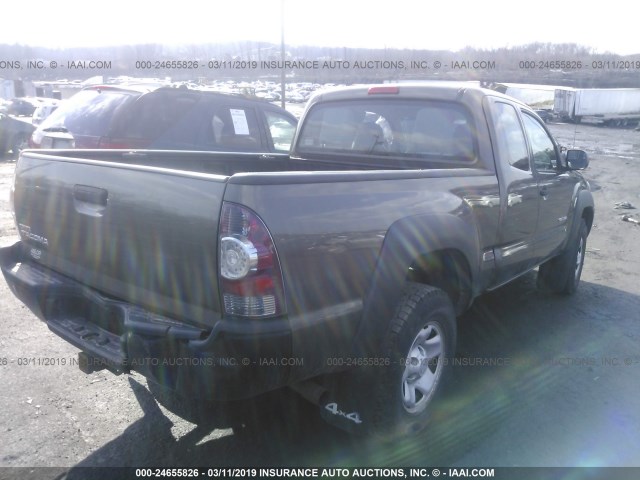 5TFUX4EN6BX006615 - 2011 TOYOTA TACOMA ACCESS CAB ნაცრისფერი ფოტო 4