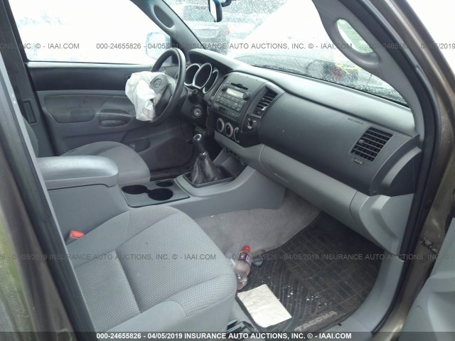 5TFUX4EN6BX006615 - 2011 TOYOTA TACOMA ACCESS CAB ნაცრისფერი ფოტო 5