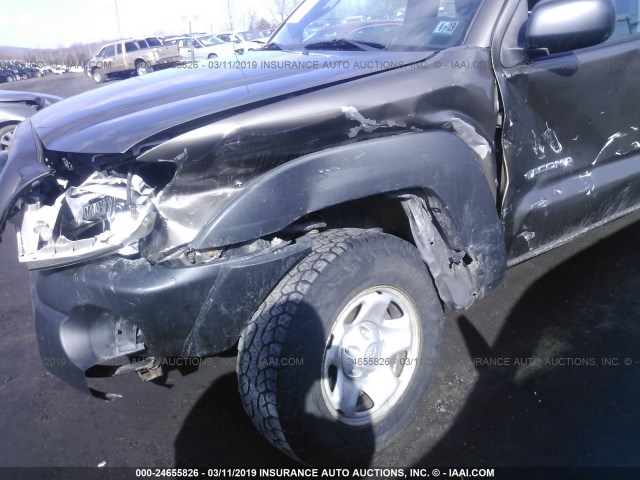 5TFUX4EN6BX006615 - 2011 TOYOTA TACOMA ACCESS CAB ნაცრისფერი ფოტო 6