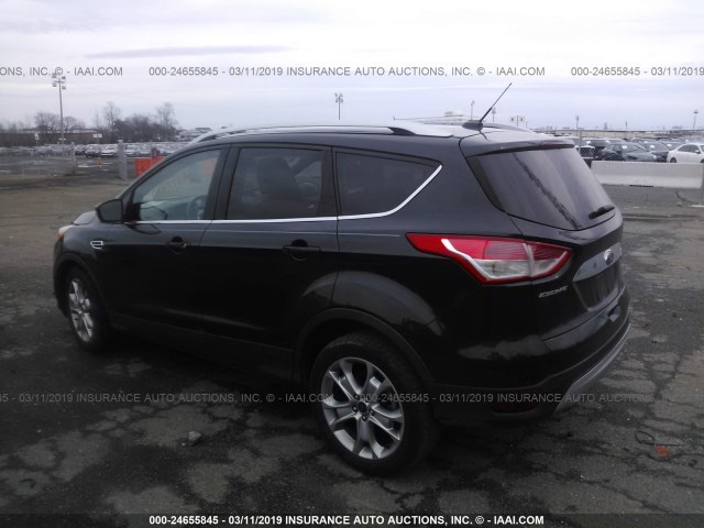 1FMCU0JX9EUB27161 - 2014 FORD ESCAPE TITANIUM BLACK photo 3