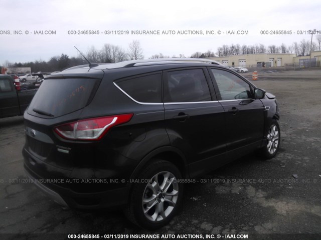 1FMCU0JX9EUB27161 - 2014 FORD ESCAPE TITANIUM BLACK photo 4