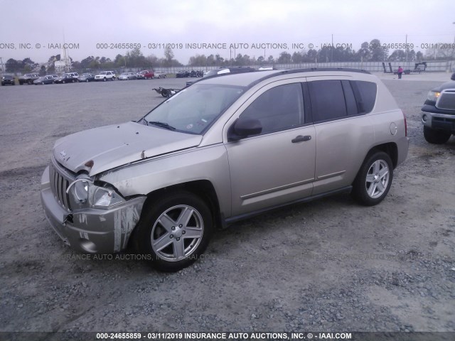 1J4FT47B89D117275 - 2009 JEEP COMPASS SPORT GOLD photo 2