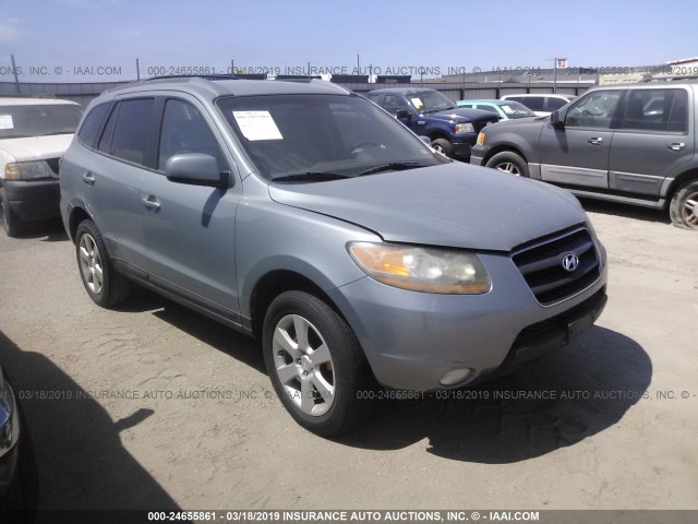 5NMSH13E09H229239 - 2009 HYUNDAI SANTA FE SE/LIMITED Light Blue photo 1