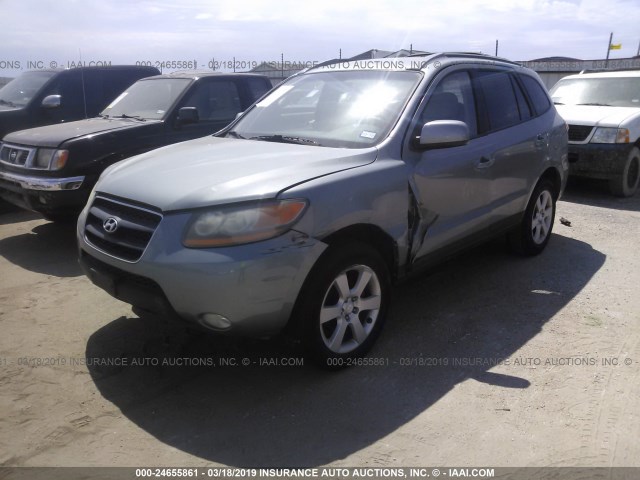 5NMSH13E09H229239 - 2009 HYUNDAI SANTA FE SE/LIMITED Light Blue photo 2