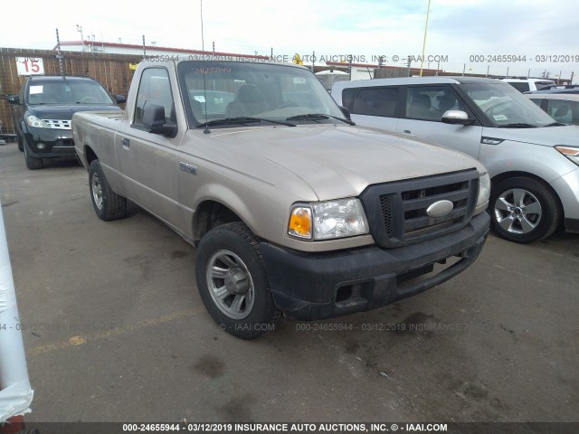 1FTYR10D97PA51225 - 2007 FORD RANGER GOLD photo 1