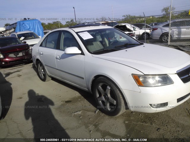 5NPEU46F28H306760 - 2008 HYUNDAI SONATA SE/LIMITED WHITE photo 1