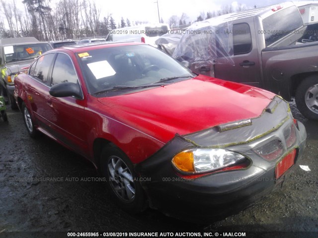 1G2NF52E24C238841 - 2004 PONTIAC GRAND AM SE1 RED photo 1