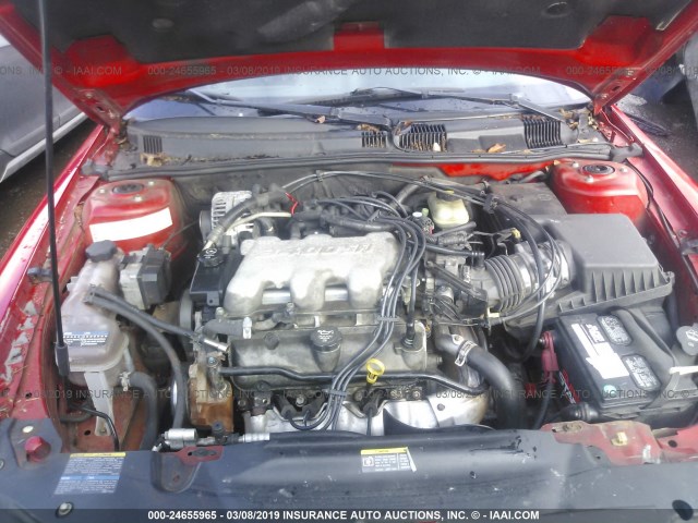 1G2NF52E24C238841 - 2004 PONTIAC GRAND AM SE1 RED photo 10