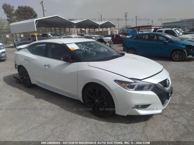 1N4AA6AP3HC412171 - 2017 NISSAN MAXIMA 3.5S/SV/SL/SR/PLAT WHITE photo 1