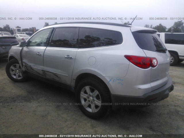 1GNER23D89S108168 - 2009 CHEVROLET TRAVERSE LT SILVER photo 3