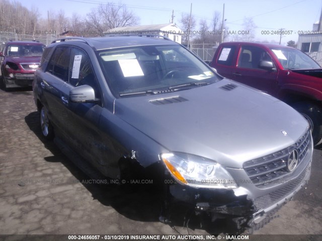 4JGDA5HB5FA588669 - 2015 MERCEDES-BENZ ML 350 4MATIC GRAY photo 1