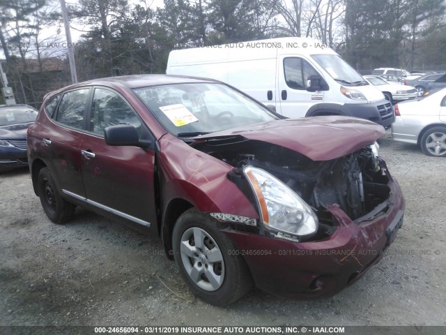 JN8AS5MT9DW037149 - 2013 NISSAN ROGUE S/SV RED photo 1