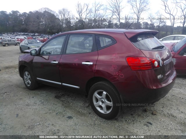 JN8AS5MT9DW037149 - 2013 NISSAN ROGUE S/SV RED photo 3
