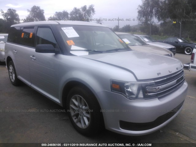 2FMGK5B88EBD22167 - 2014 FORD FLEX SE SILVER photo 1