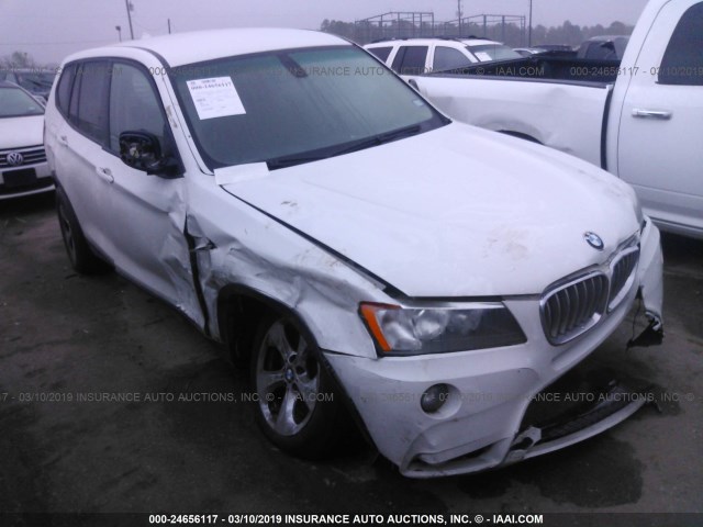5UXWX5C57CL722822 - 2012 BMW X3 XDRIVE28I WHITE photo 1