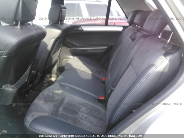 4JGBB75E06A063369 - 2006 MERCEDES-BENZ ML 500 GRAY photo 8