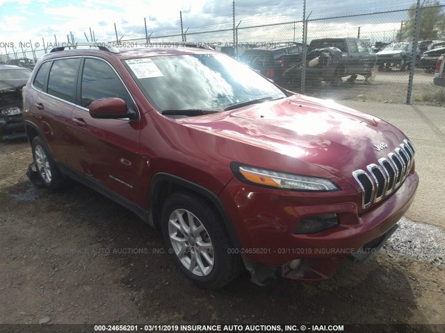 1C4PJLCB0HD221418 - 2017 JEEP CHEROKEE LATITUDE RED photo 1