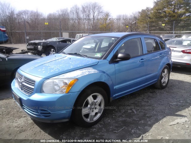 1B3HB48A29D162348 - 2009 DODGE CALIBER SXT BLUE photo 2