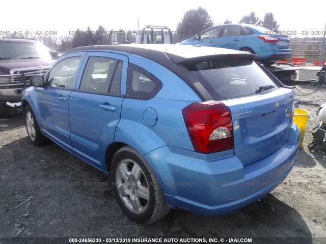 1B3HB48A29D162348 - 2009 DODGE CALIBER SXT BLUE photo 3