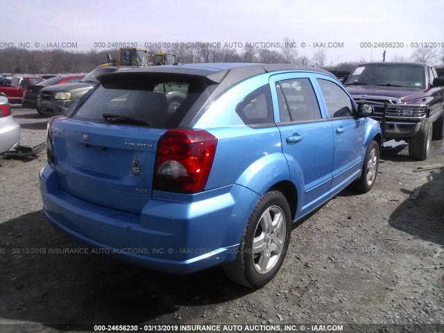 1B3HB48A29D162348 - 2009 DODGE CALIBER SXT BLUE photo 4