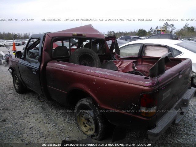 1FTCR10A3PPB07868 - 1993 FORD RANGER RED photo 3
