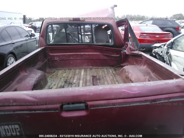 1FTCR10A3PPB07868 - 1993 FORD RANGER RED photo 8