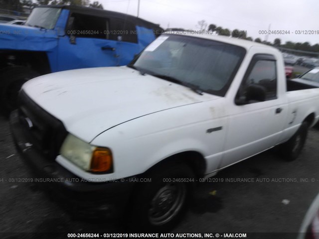 1FTYR10D24PA96468 - 2004 FORD RANGER WHITE photo 2