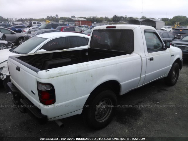 1FTYR10D24PA96468 - 2004 FORD RANGER WHITE photo 4