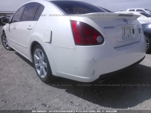 1N4BA41E17C826071 - 2007 NISSAN MAXIMA SE/SL WHITE photo 6