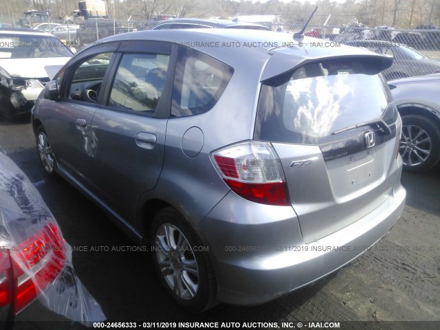 JHMGE8H43AC035880 - 2010 HONDA FIT SPORT GRAY photo 3