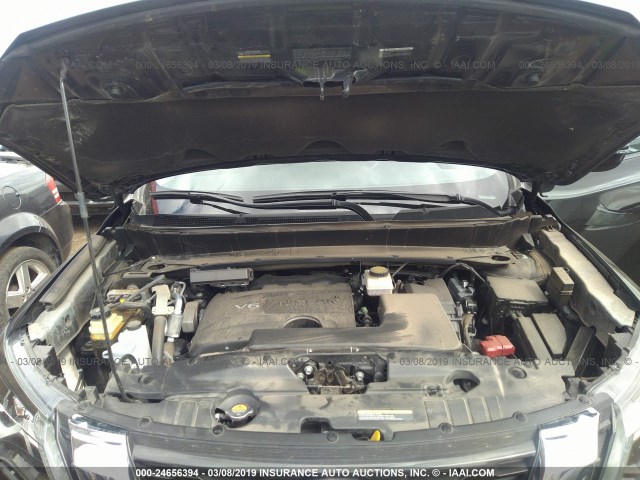 5N1DR2MN5JC606768 - 2018 NISSAN PATHFINDER S/SV/SL/PLATINUM BLACK photo 10