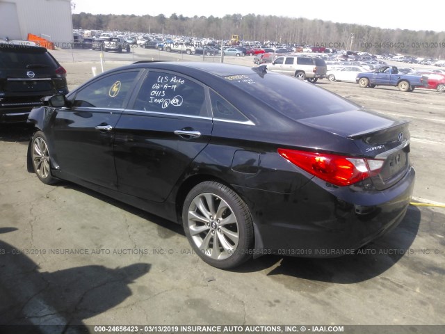 5NPEC4AC8CH484763 - 2012 HYUNDAI SONATA SE/LIMITED BLACK photo 3