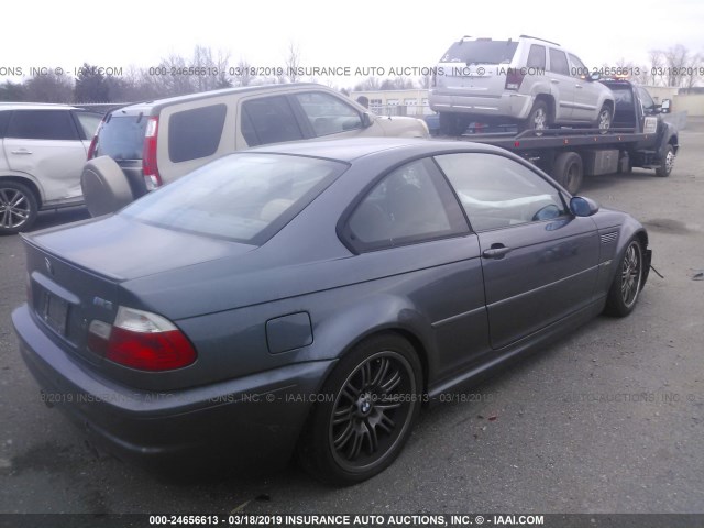 WBSBL93462JR18361 - 2002 BMW M3 GRAY photo 4