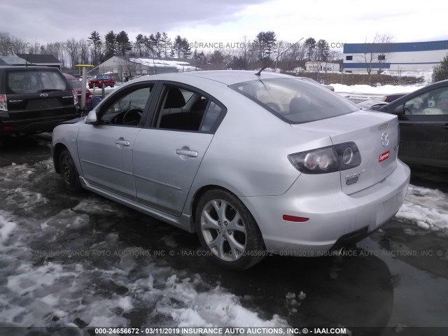 JM1BK324081866677 - 2008 MAZDA 3 S SILVER photo 3