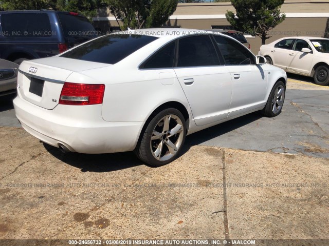 WAUAH74F58N030644 - 2008 AUDI A6 3.2 WHITE photo 4