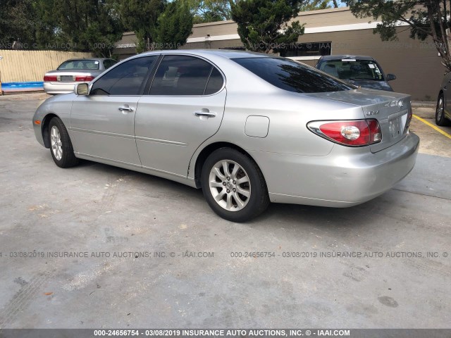 JTHBF30G225022687 - 2002 LEXUS ES 300 SILVER photo 3