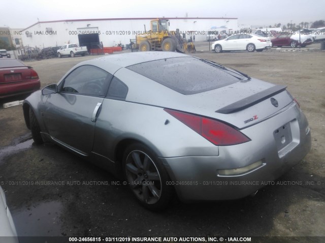 JN1AZ34E53T020042 - 2003 NISSAN 350Z COUPE GRAY photo 3