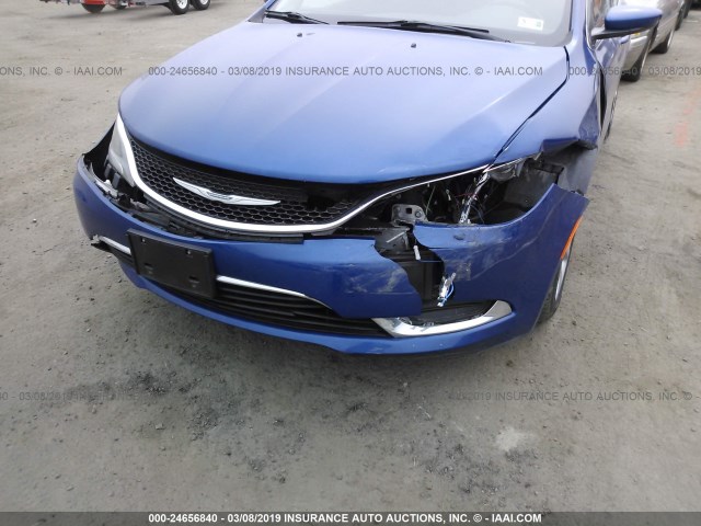 1C3CCCAB8FN722919 - 2015 CHRYSLER 200 LIMITED BLUE photo 6