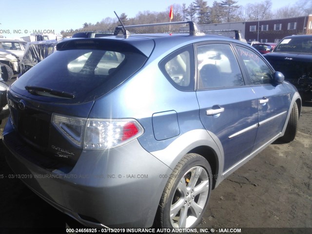 JF1GH6D68BH830289 - 2011 SUBARU IMPREZA OUTBACK SPORT BLUE photo 4