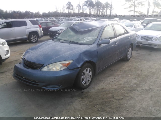 4T1BE32K44U844532 - 2004 TOYOTA CAMRY LE/XLE/SE BLUE photo 2