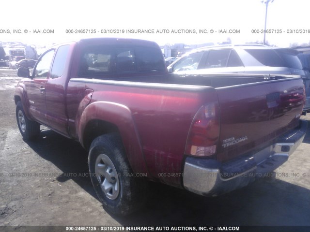 5TEUX42N86Z266890 - 2006 TOYOTA TACOMA ACCESS CAB მუქწითელი ფოტო 3