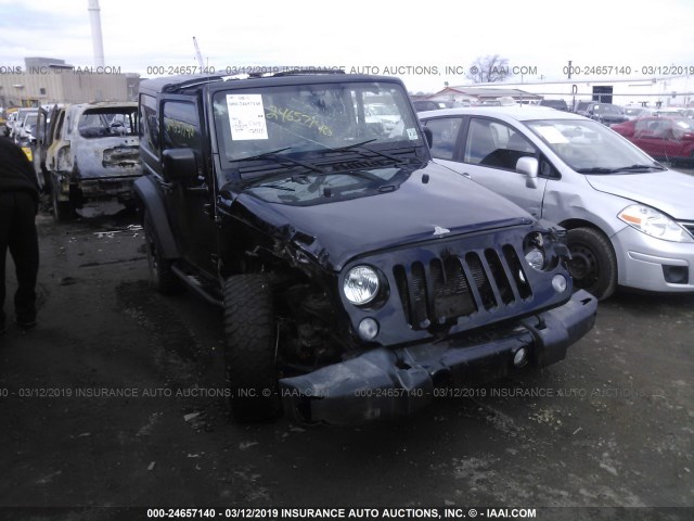 1C4GJWAG2FL747147 - 2015 JEEP WRANGLER SPORT BLACK photo 6