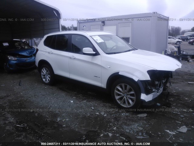 5UXWX9C55E0D14527 - 2014 BMW X3 XDRIVE28I WHITE photo 1